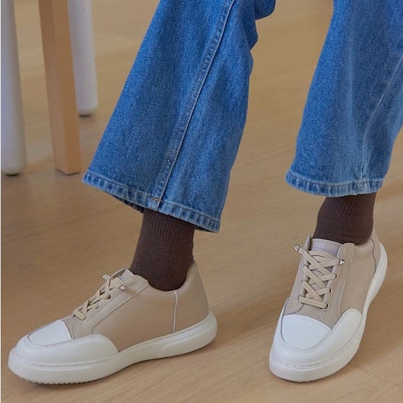 Formel Camele Basic Band Sneakers Beige South Korean Designer Brand - Picture 2 of 12